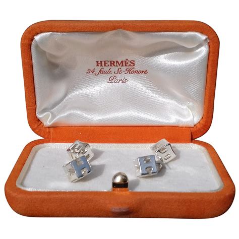 hermes cufflinks vintage.